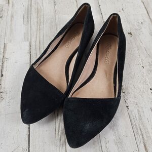 Madewell Womens Lizbeth Leather/Suede Pointed Toe Loafer Flats Shoes